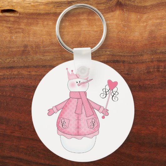 雪プリンセスホリデーTシャツとギフト キーホルダー (正面)