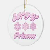 雪プリンセス セラミックオーナメント (左)