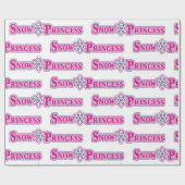 雪プリンセス ラッピングペーパー (フラット)