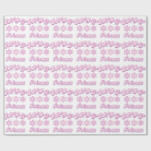 雪プリンセス ラッピングペーパー (フラット)