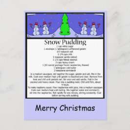 雪プリン、メリークリスマス シーズンポストカード