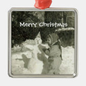 雪ベビーオーナメント メタルオーナメント (正面)