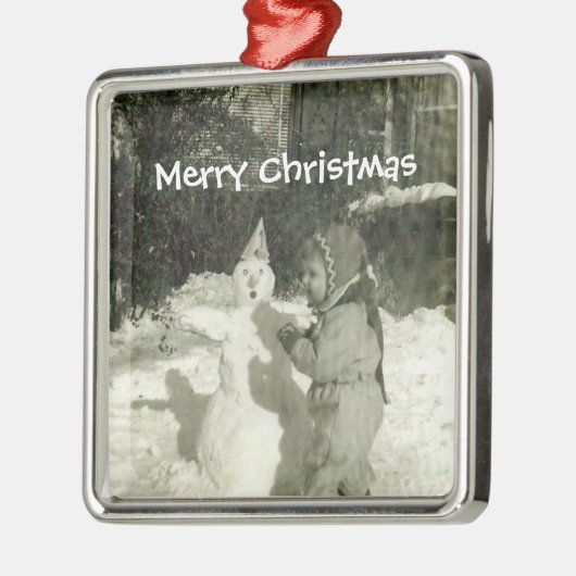 雪ベビーオーナメント メタルオーナメント (左)