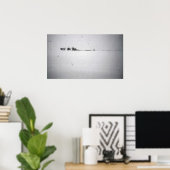 雪ミニマルポスター ポスター (ホームオフィス)