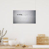 雪ミニマルポスター ポスター (キッチン)