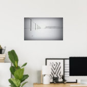 雪ミニマルポスター ポスター (ホームオフィス)