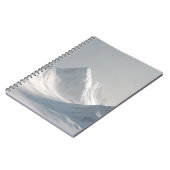 雪ミニマル積み山景手帳 ノートブック (左側)