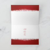 雪メリーが積む赤いクリスマスの新年 シーズンカード (内部)