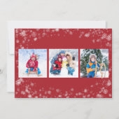 雪メリークリスマスフォトコラージホリデー (裏面)