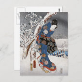 雪モダンの中の源氏物語 ポストカード (正面/裏面)