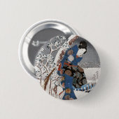 雪モダンの中の源氏物語 缶バッジ (正面&裏面)