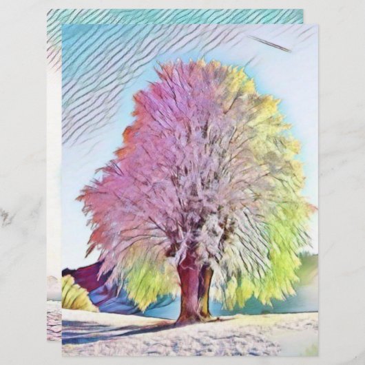 雪モダンの木の色 (正面/裏面)