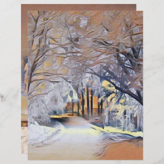 雪モダンの木の色 (正面/裏面)