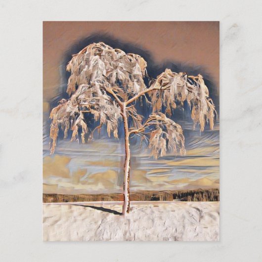 雪モダンの木の色 (裏面)