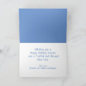 雪モダンの木の色 カード (内部)