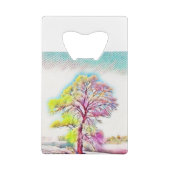 雪モダンの木の色 クレジットカード栓抜き (裏面)