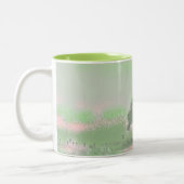 雪モダンの木の色 ツートーンマグカップ (左)