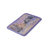 雪モダンの木の色 バスマット (アングル)