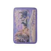 雪モダンの木の色 バスマット (正面縦)