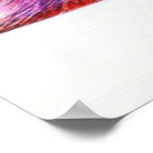 雪モダンの木の色 ポスター (角)