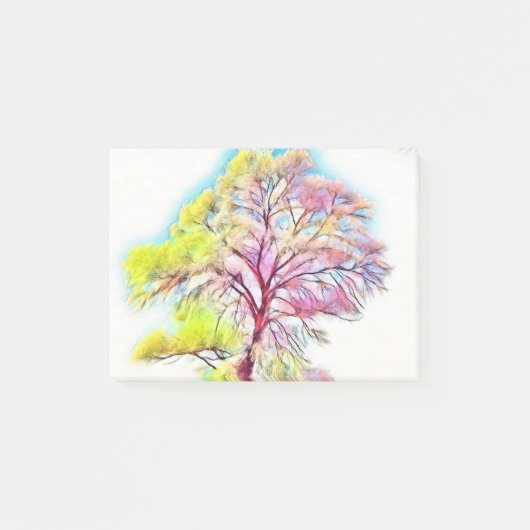 雪モダンの木の色 ポストイット (正面)