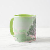 雪モダンの木の色 マグカップ (正面左)