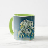 雪モダンの木の色 マグカップ (正面左)