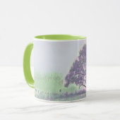 雪モダンの木の色 マグカップ (正面左)