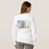雪モダンの木の色 Tシャツ (裏面フル)