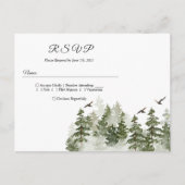 雪モダンの森 インビテーションポストカード (正面)