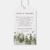 雪モダンの森 ギフトタグ (正面)