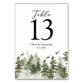 雪モダンの森 テーブルナンバー (裏面)