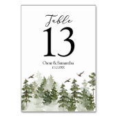 雪モダンの森 テーブルナンバー (正面)