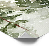 雪モダンの森 ポスター (角)