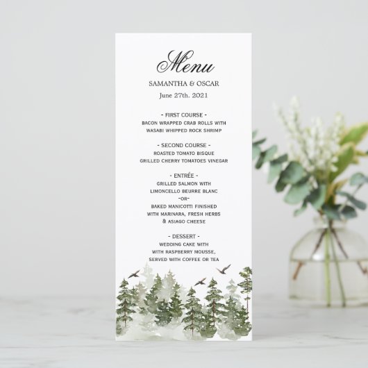 雪モダンの森 メニュー (スタンド正面)