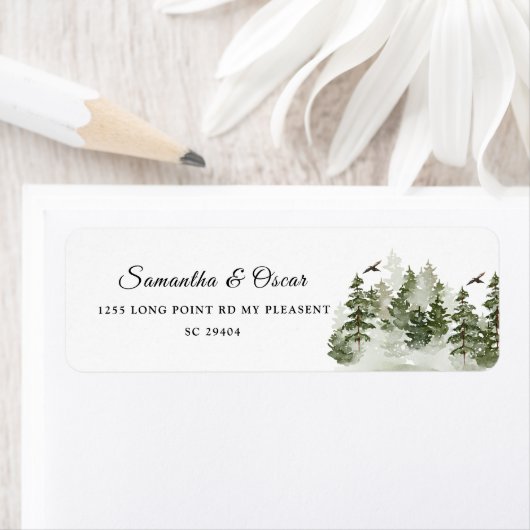 雪モダンの森 ラベル (インサイチュ)