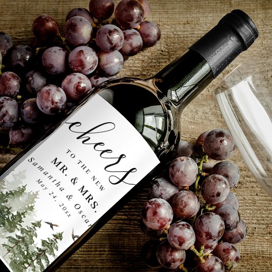 雪モダンの森 ワインラベル