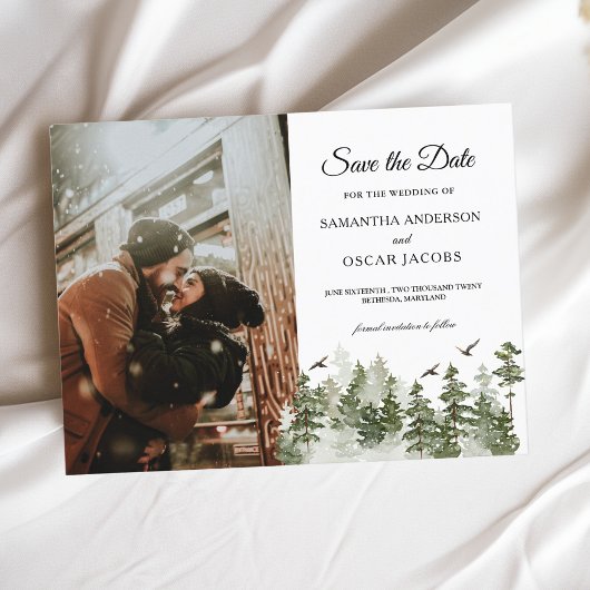 雪モダンの森 案内ポストカード