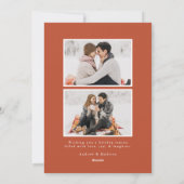 雪モダンの花さび写真 シーズンカード (裏面)