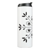 雪モダンエレガント片クリスマス冬 タンブラー (回転左)