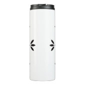 雪モダンエレガント片クリスマス冬 タンブラー (裏面)