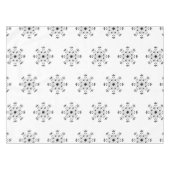 雪モダンエレガント片クリスマス冬 テーブルクロス (正面(横))