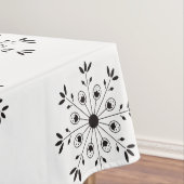 雪モダンエレガント片クリスマス冬 テーブルクロス (インサイチュ)