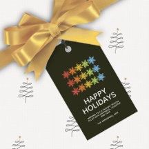 雪モダンカラフル結晶