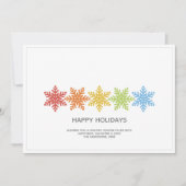 雪モダンカラフル結晶 シーズンカード (正面)