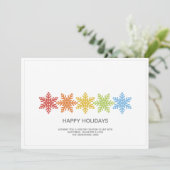 雪モダンカラフル結晶 シーズンカード (スタンド正面)