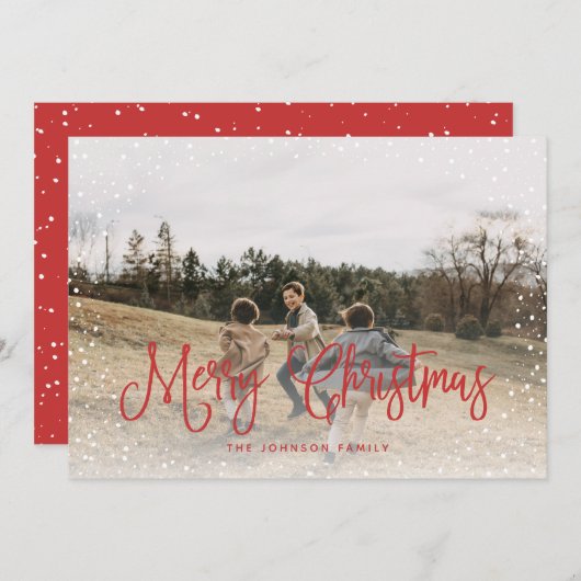 雪モダン台本2枚 シーズンカード (正面/裏面)