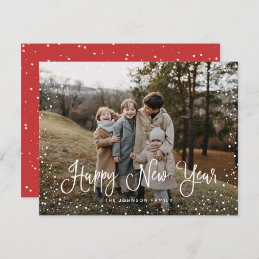 雪モダン台本2枚 シーズンカード (正面/裏面)