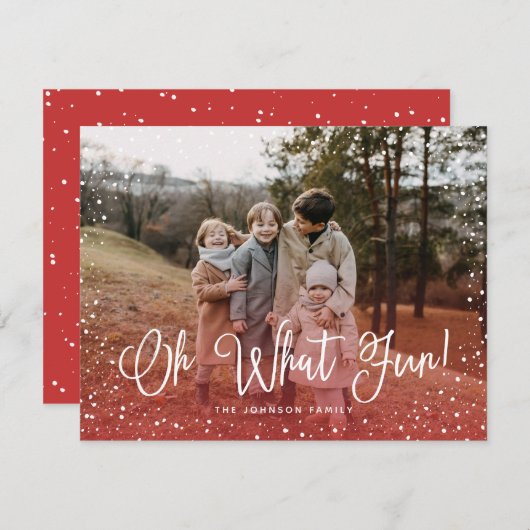 雪モダン台本2枚 シーズンカード (正面/裏面)