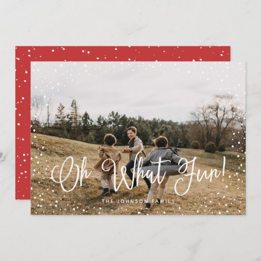 雪モダン台本2枚 シーズンカード (正面/裏面)